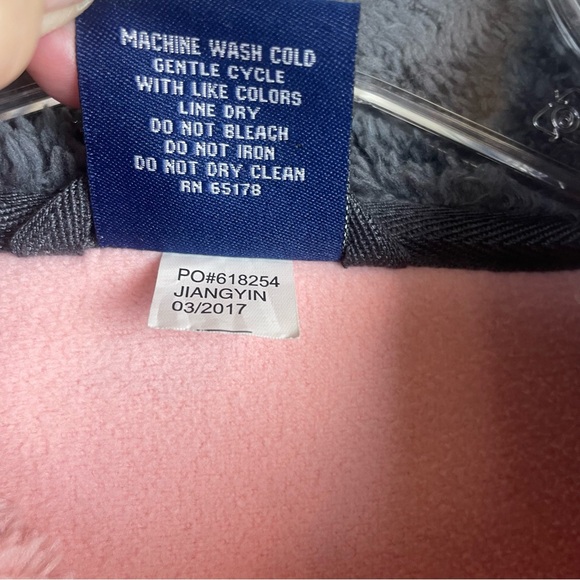 Charles River Apparel Pink Fleece Cozy Sherpa 1/4 Zip Popover Jacket SIZE XL - Picture 9 of 12